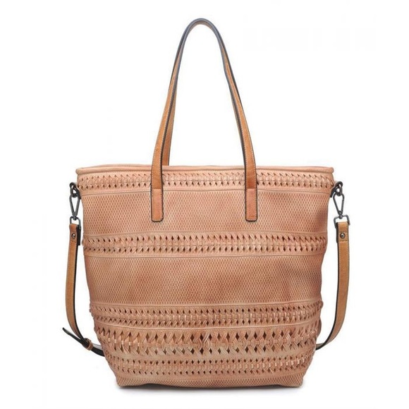 Free People Moda Luxe woven leather tote - Picture 1 of 3